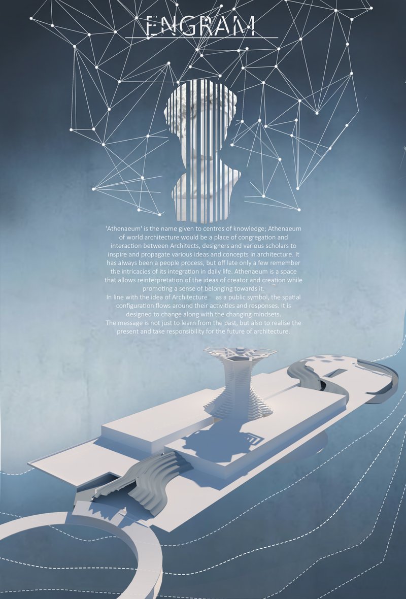 A visionary Athenaeum merging memory, architecture, and technology into a dynamic platform for future knowledge exchange.