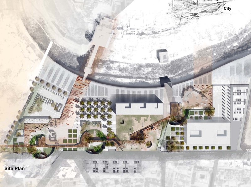 A restorative urban spine connecting fragmented landscapes into a unified rehabilitation campus.