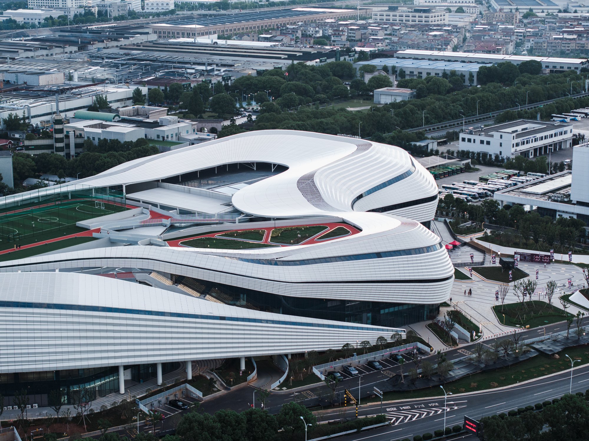 Xinchang Globular Center by line+ studio – A Landmark Sports Complex Redefining Urban Regeneration in Zhejiang