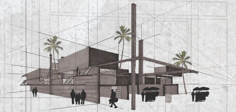 A volumetric view of the cultivation arena, where community gathering, cultural exchange, and everyday life intersect.