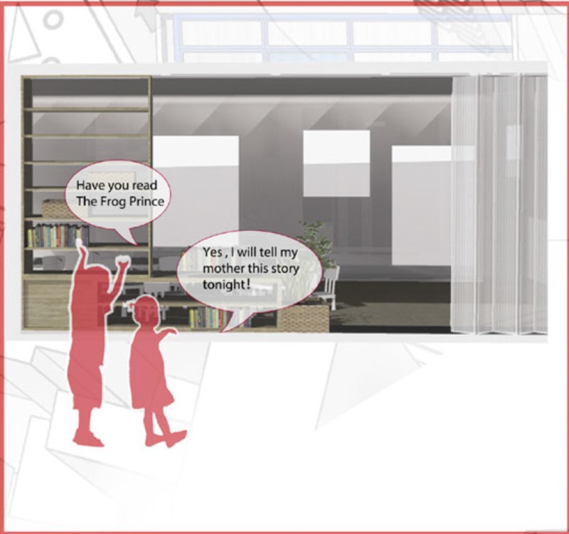 A cozy reading space encourages storytelling, imagination, and quiet learning moments.