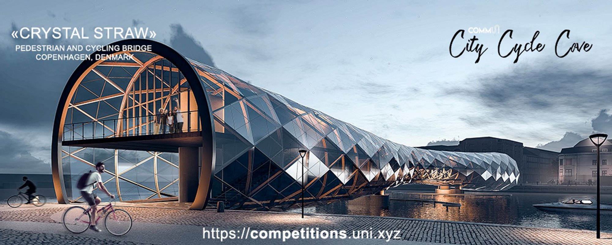Crystal Straw: A Lifting Glass Bridge That Breathes With Copenhagen's Harbor