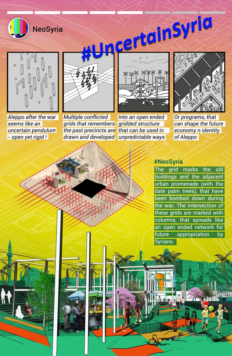 A flexible grid of future possibilities, marking past precincts while creating an open framework for evolving programs and daily life.