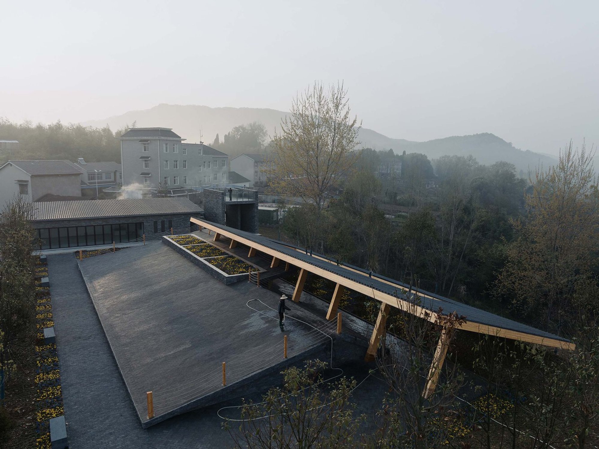 Hubei Danyang Qinglong River Landscape Pavilion
