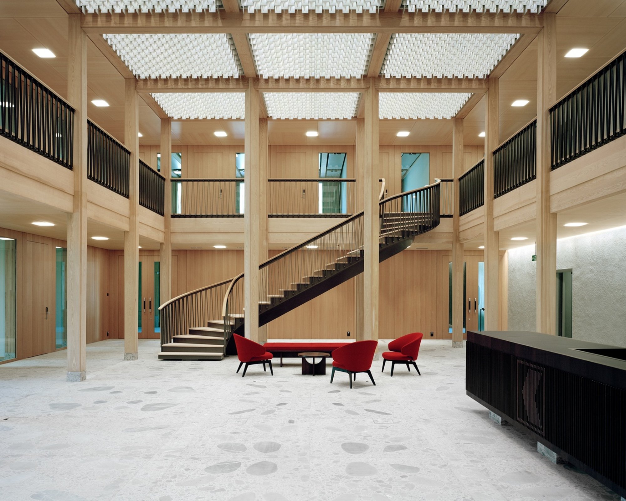 OKB Headquarters Seilerlinhart Architecture: A Landmark of Sustainable Design in Sarnen