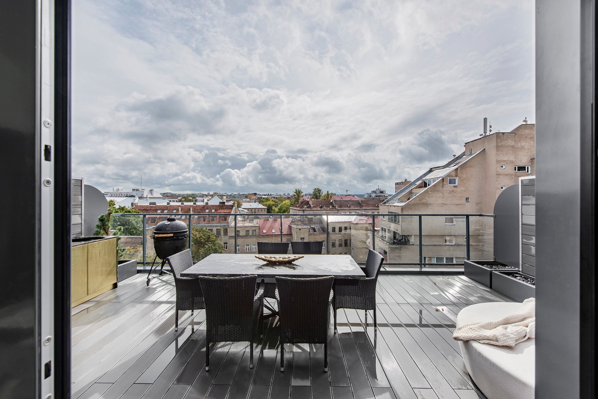 Eyes Wide Open Apartment by PRUSTA LTD: A Luxurious, Custom-Designed Penthouse Overlooking Vilnius
