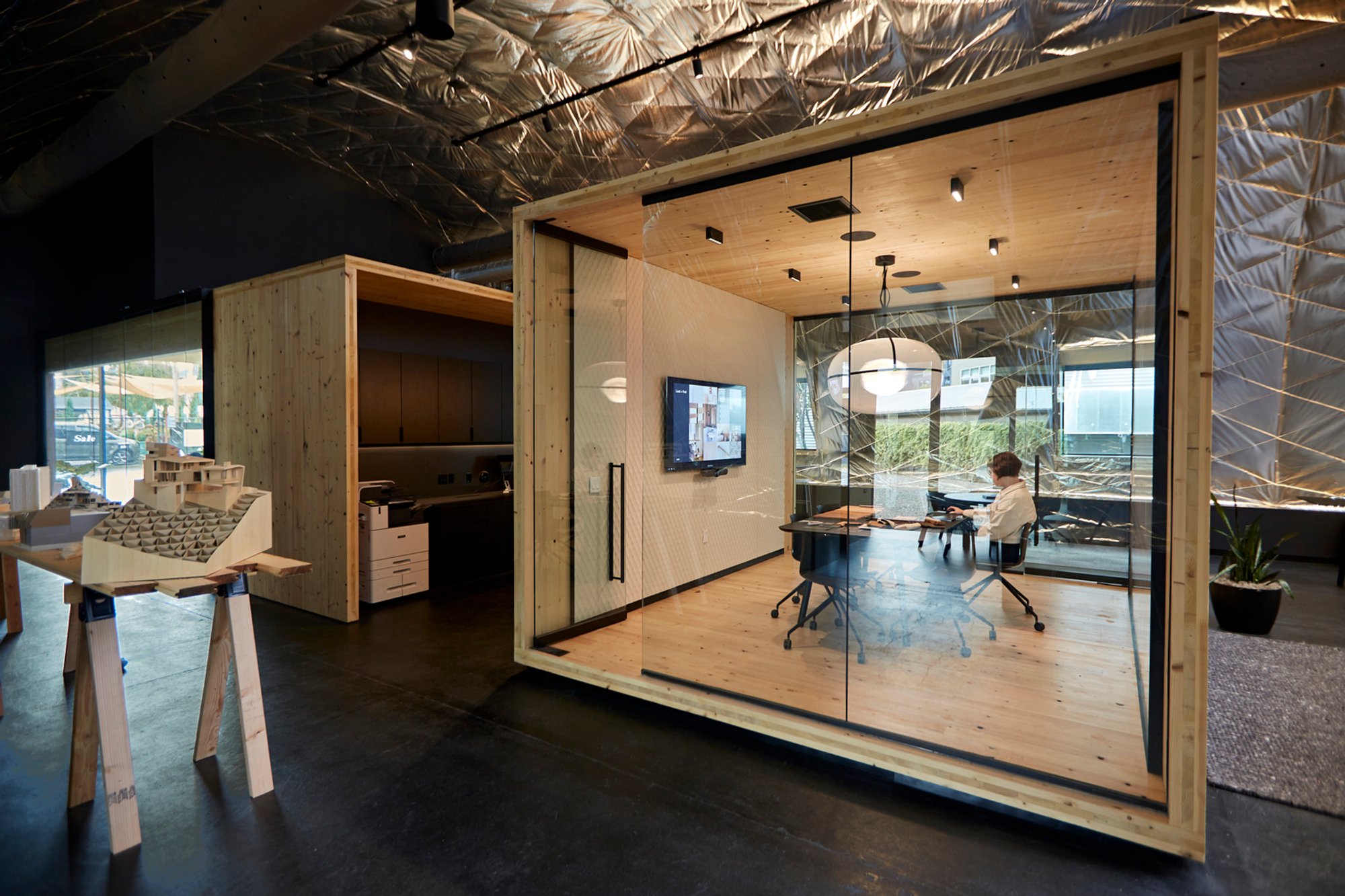 Adaptive Reuse Office Design: Skylab Headquarters and SkylabSHOP in Portland