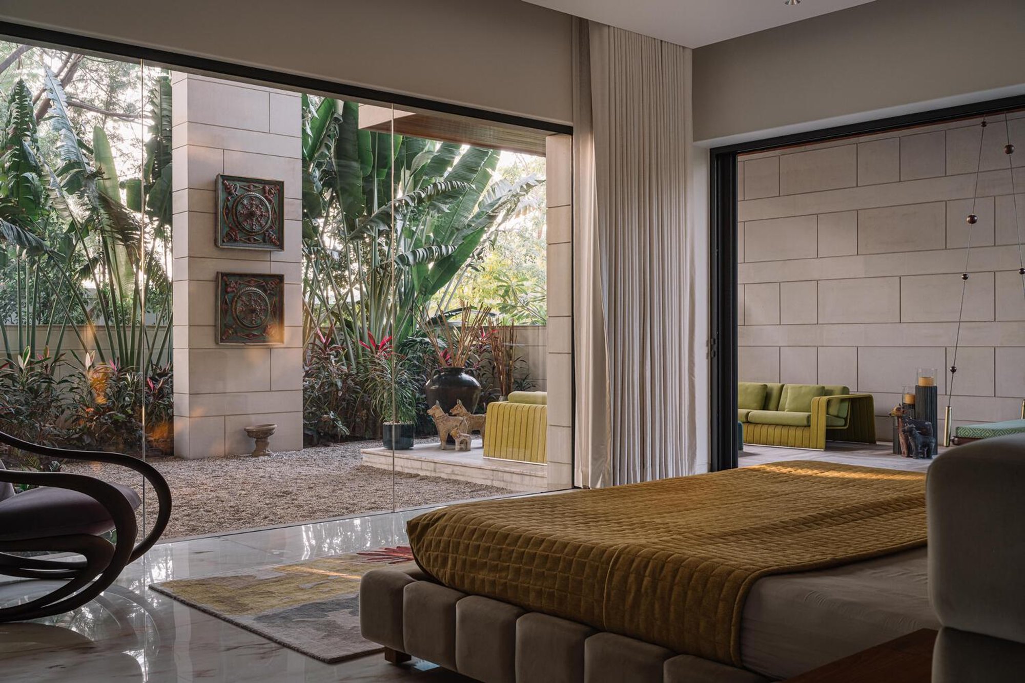 Anand Home: Luxury Courtyard House Design by Hiren Patel Architects