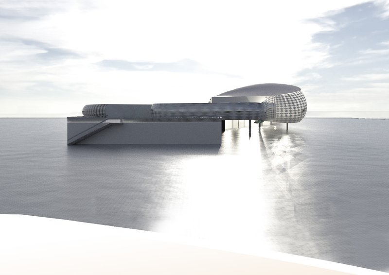 A sunlit entry hints at transparency and accessibility, essential to healing architecture.