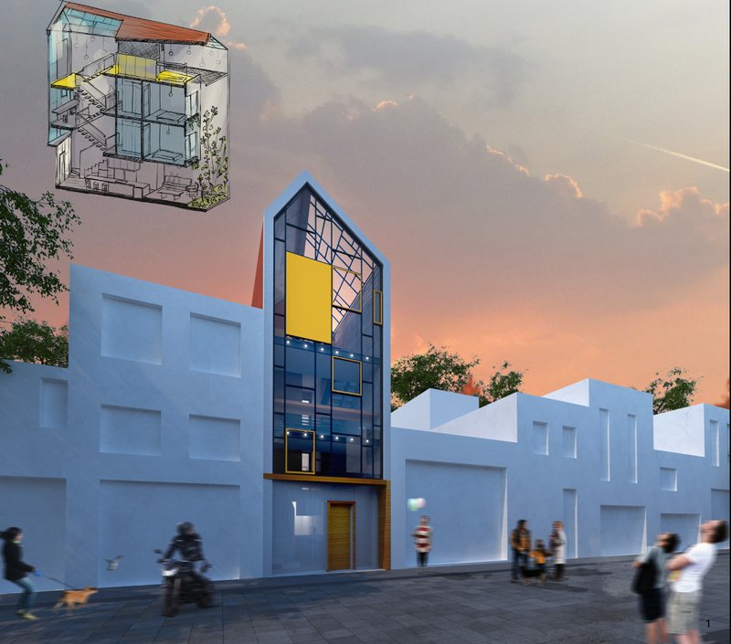 A minimalist facade conceals a multi-layered interior designed for vertical family living and optimal daylight.