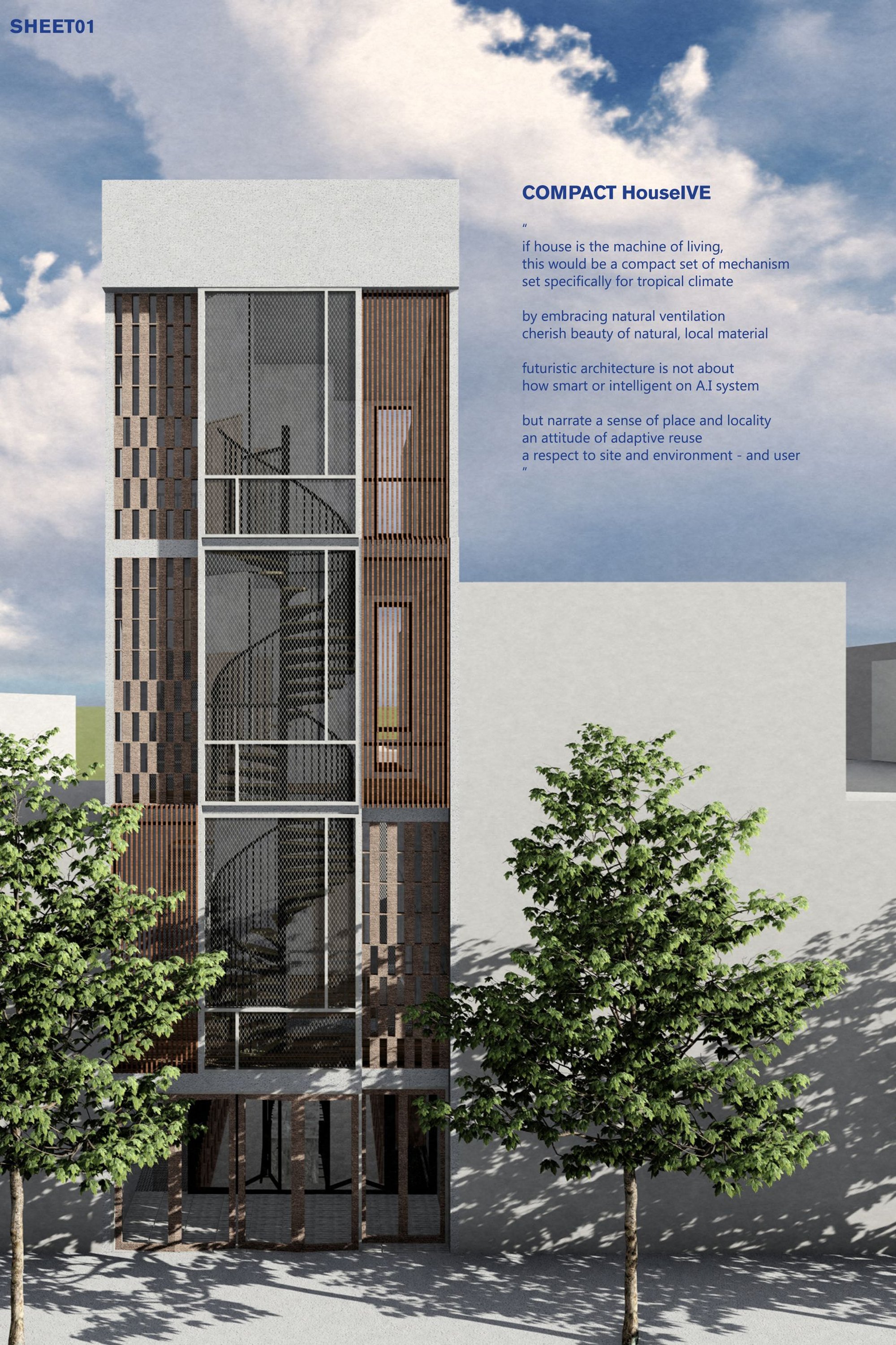 Reclaiming the City with Compact Urban Housing: A Family-Centric Vertical Home