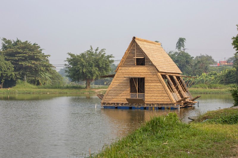 Floating Bamboo House by H&P Architects: a flood-resilient dwelling designed for riverine communities in Vietnam