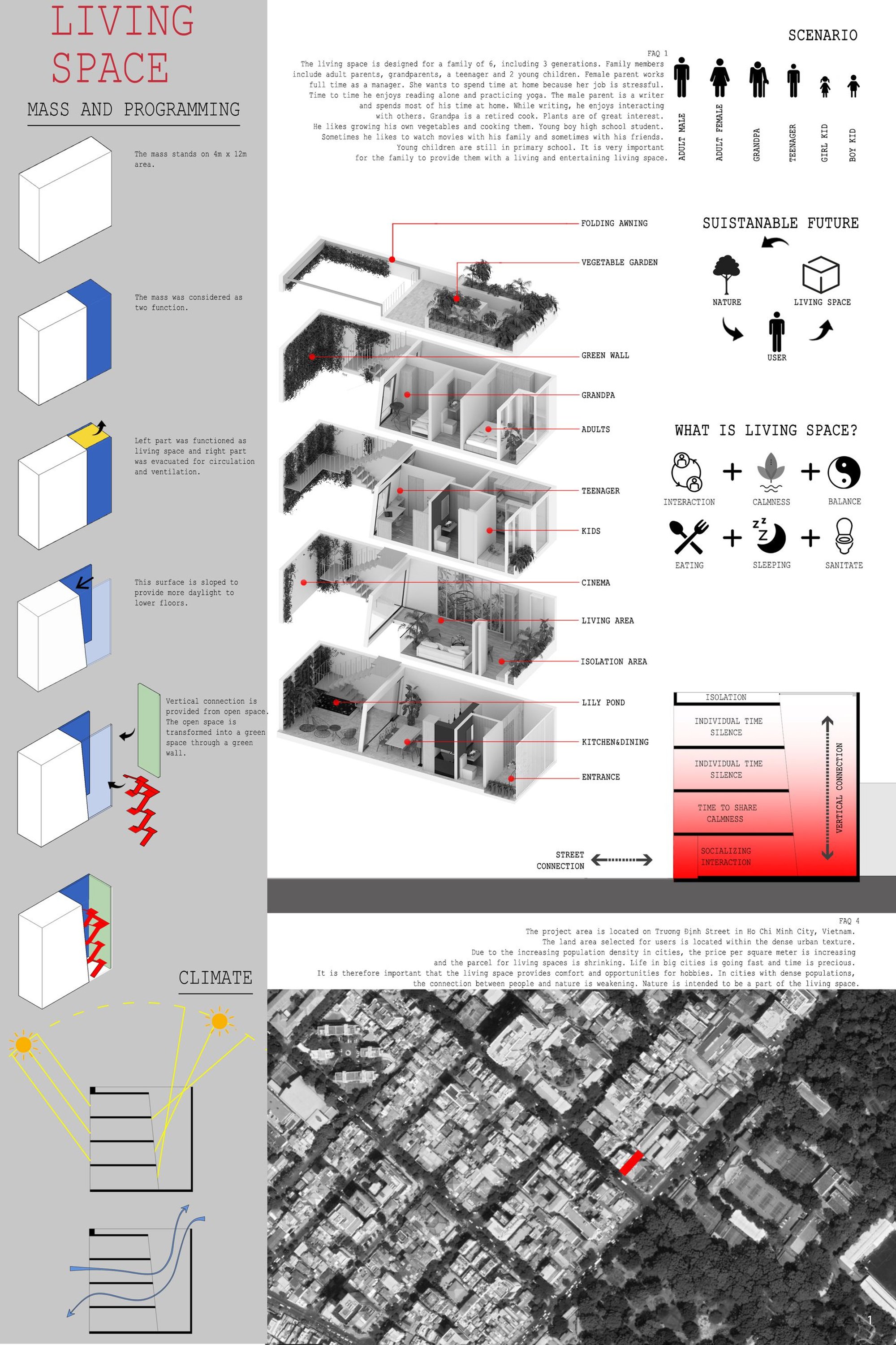 Living Space: A Vertical Housing Design for Tropical Urban Density
