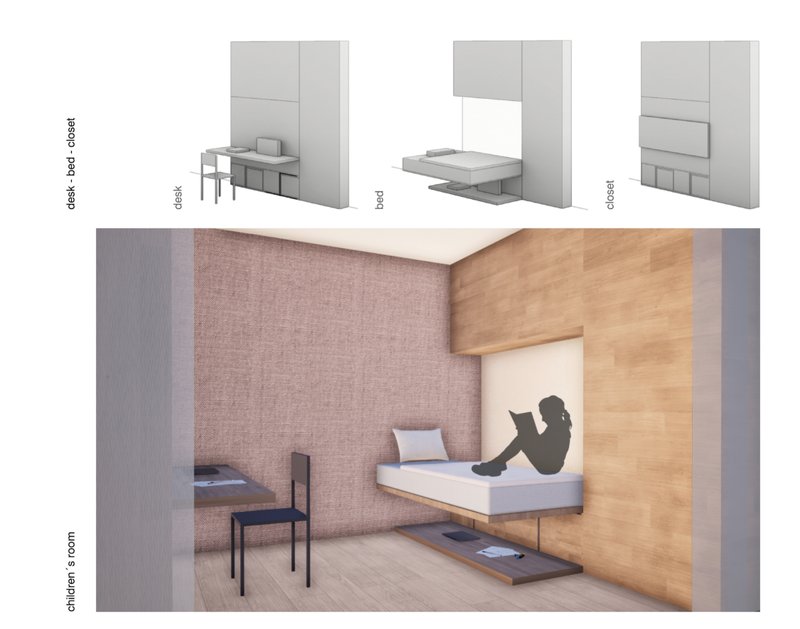 Smart modular furniture transforms from closet to desk to bed—space-saving solutions for evolving needs.