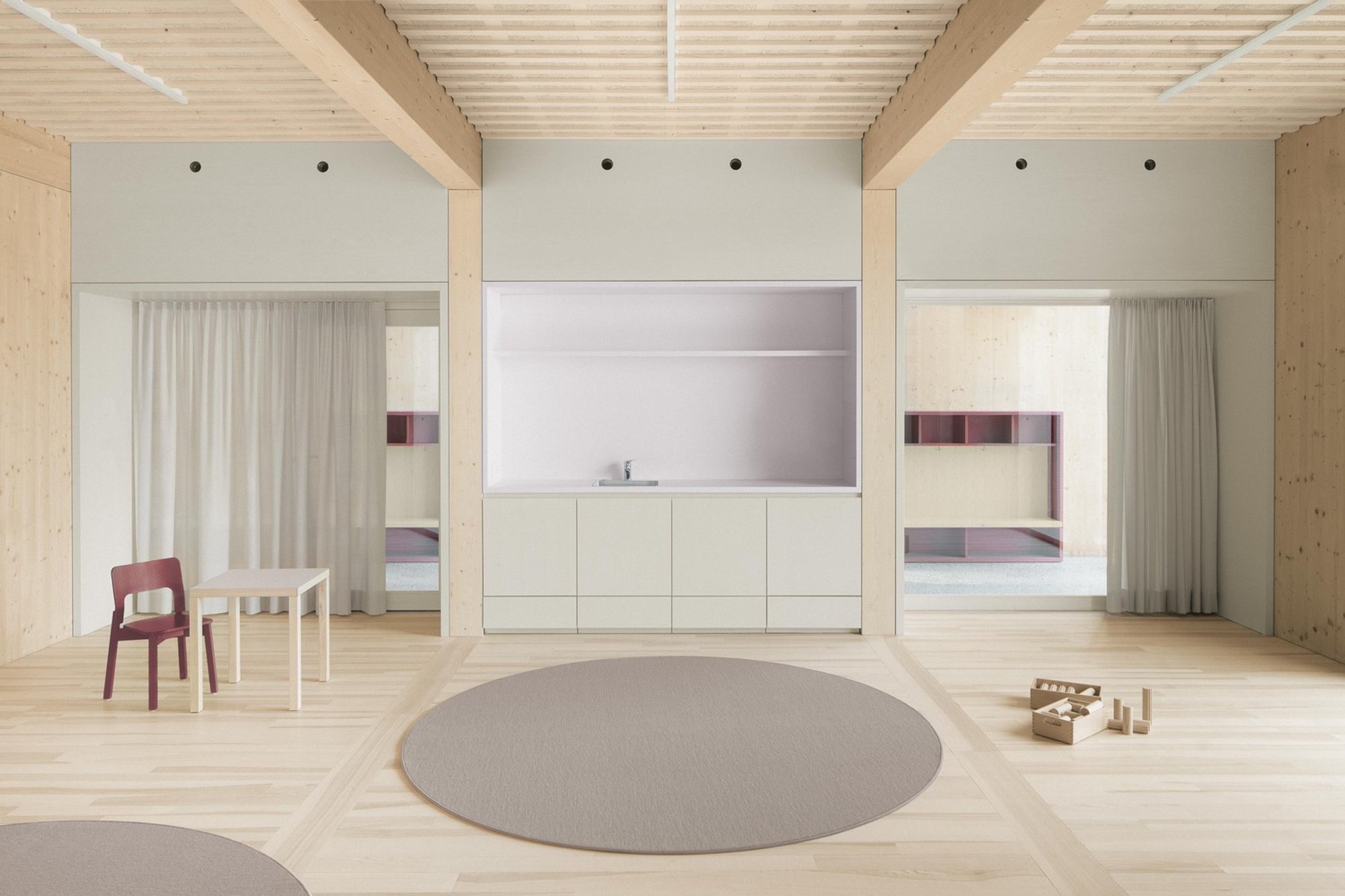 Kinderhaus Kreuzfeld: A Model of Modern Timber Kindergarten Architecture by Innauer-Matt Architekten