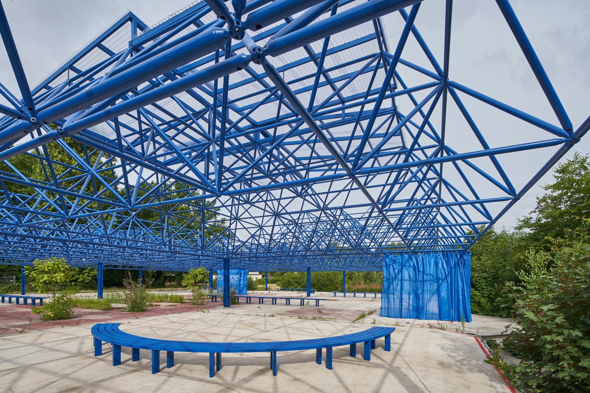 Blue Hour at Spreepark by Modulorbeat – Transforming an Abandoned Landmark into a Cultural Park Installation in Berlin