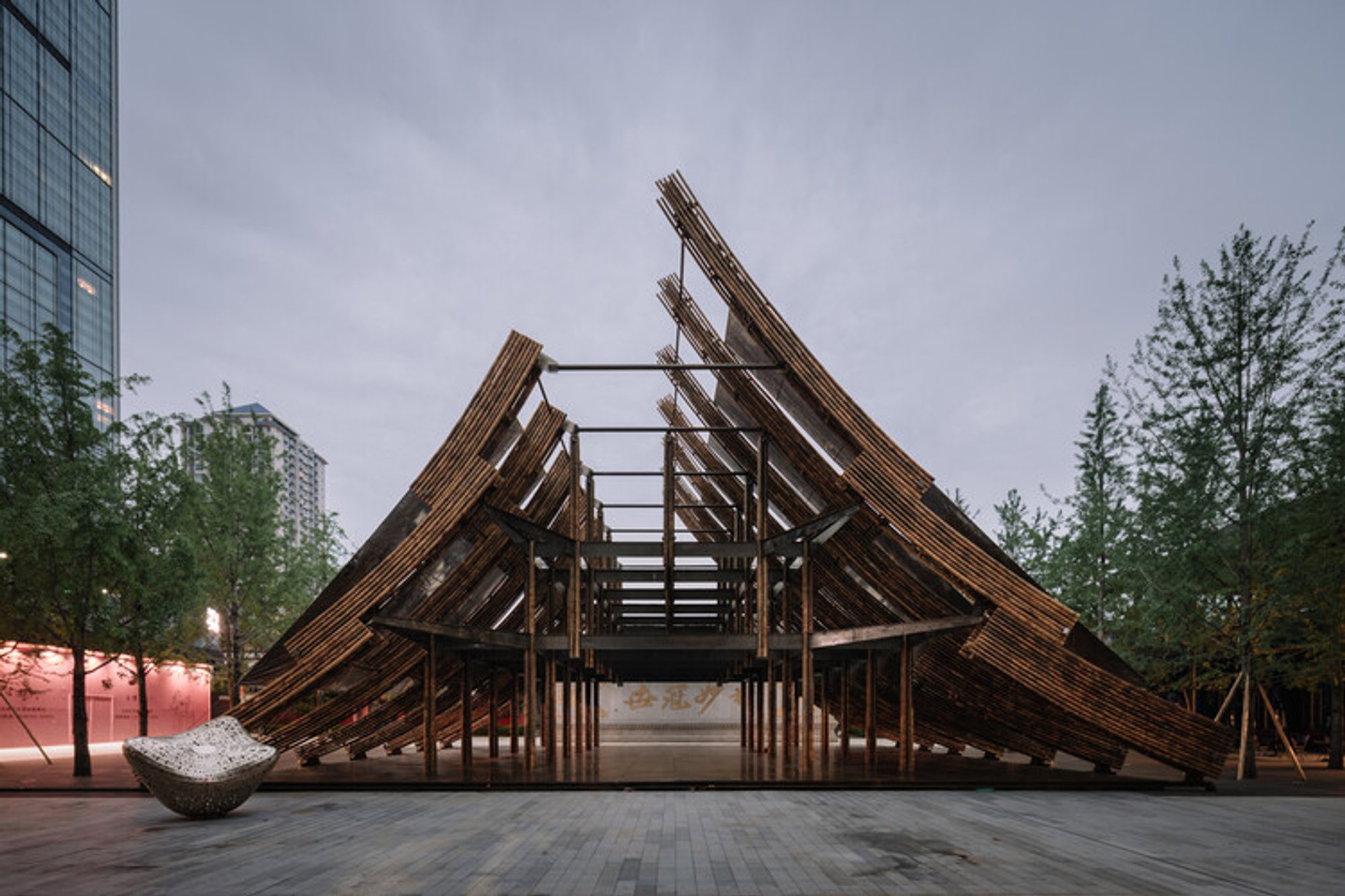 Chinese Bamboo Eight Pavilion by RoarcRenew