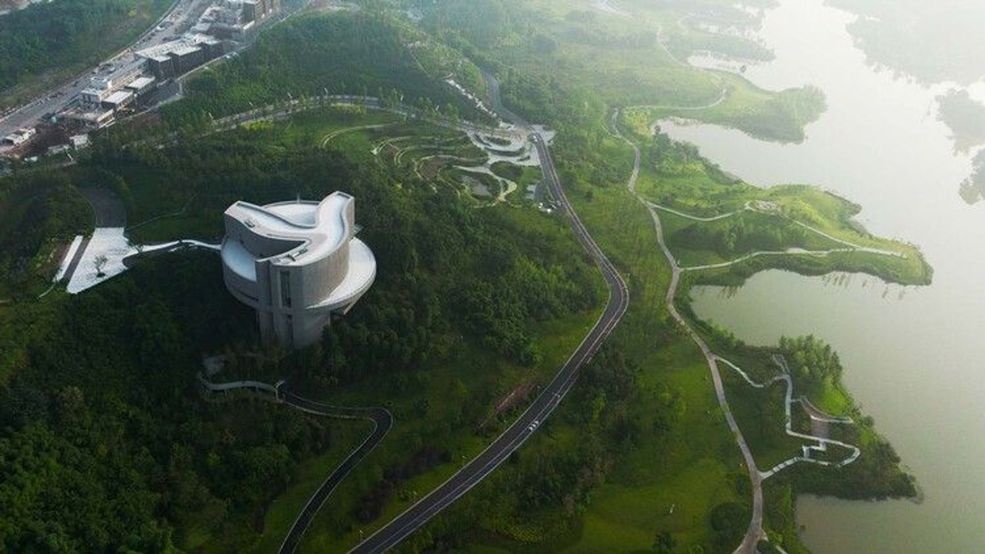 The Planning Exhibition Center of Liangjiang Collaborative Innovation Zone, Chongqing by Tanghua Architect & Associates