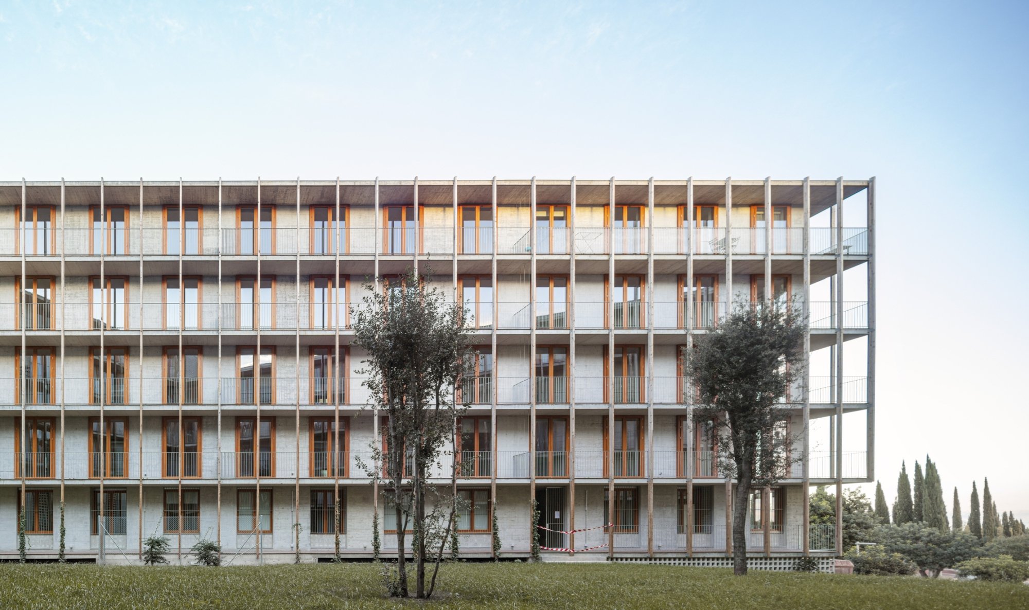 Social Housing 1737 by HARQUITECTES: Sustainable Living Integrated with Landscape in Catalonia