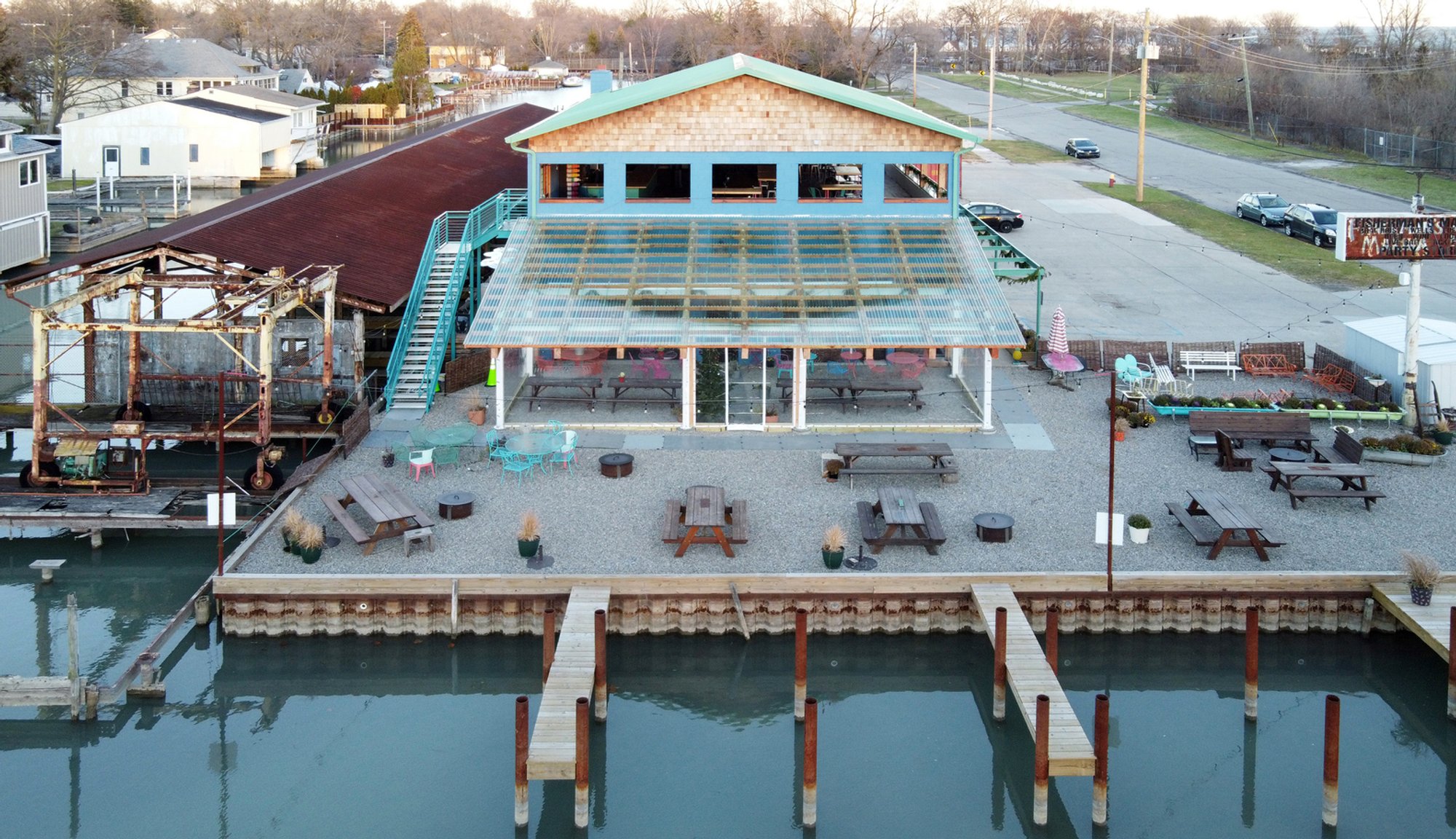 Big Roof by 1+1+ Architects – Detroit’s Iconic Waterside Pergola