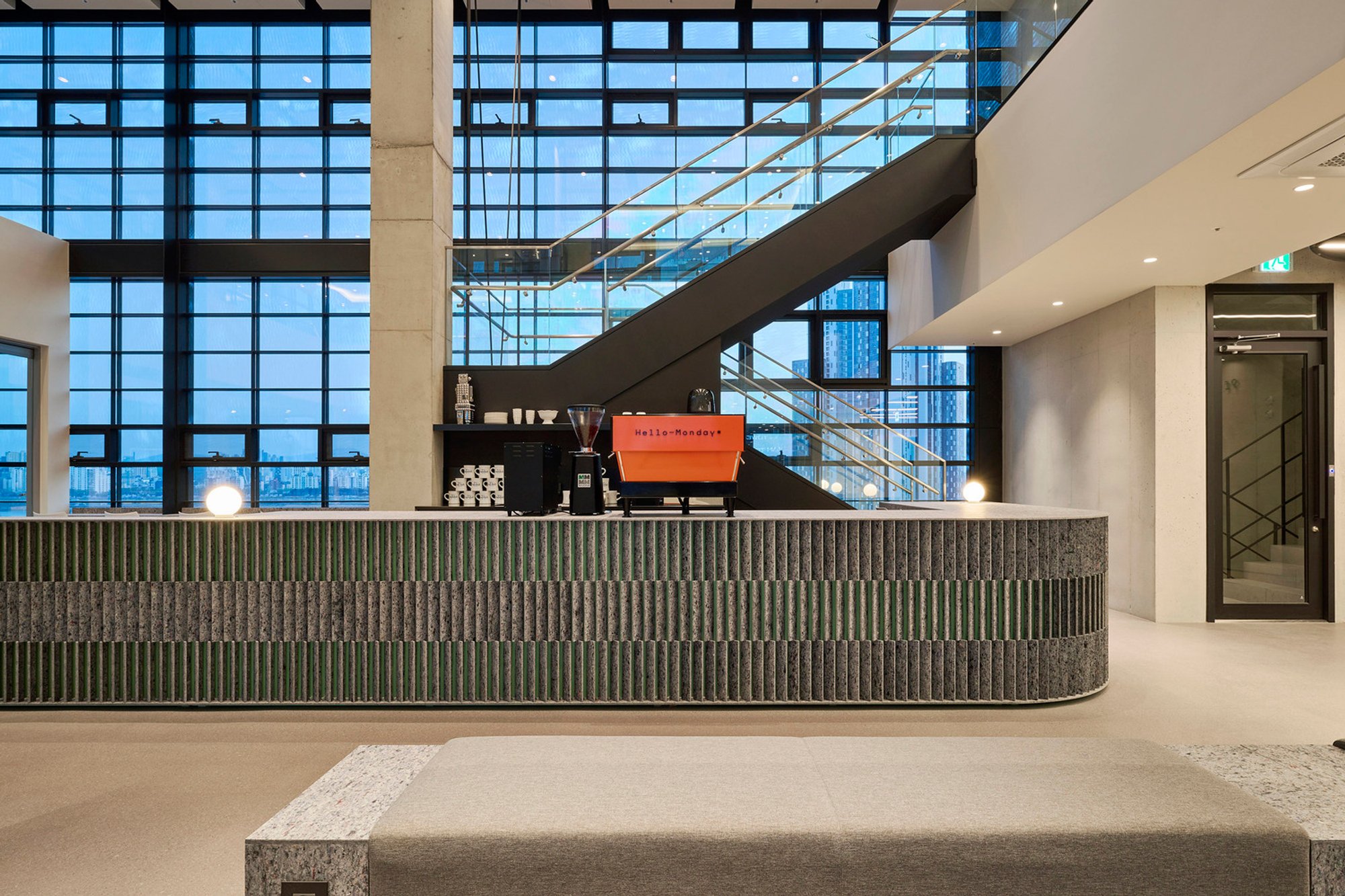 Hello Monday Coworking Space Lounge by Bananafish: Redefining Flexible Workspaces in Seoul