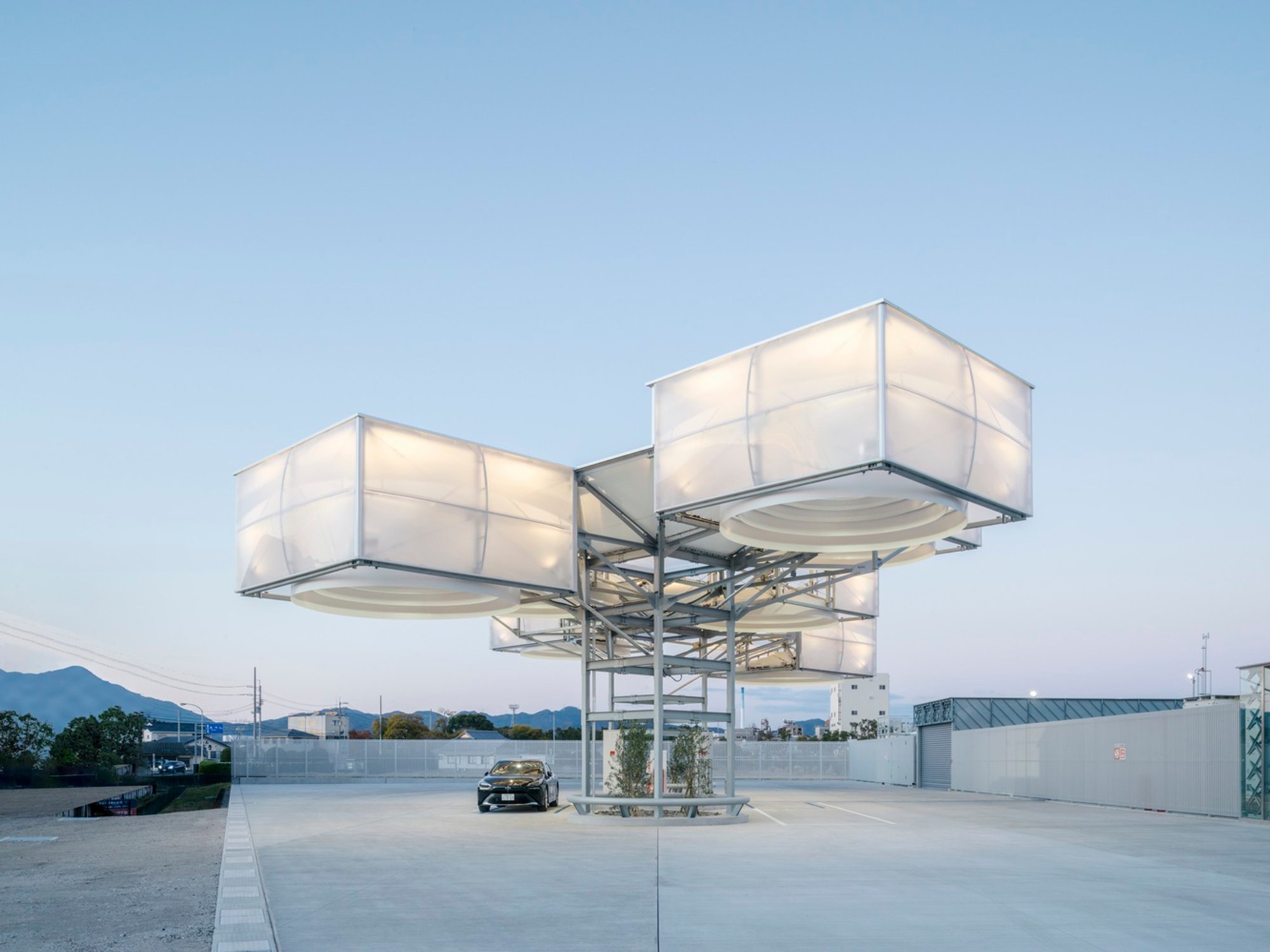 TOAGOSEI Hydrogen Station Tokushima by Osamu Morishita Architect & Associates