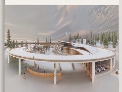 A sustainable living space integrated with nature, harmonious with the seasons... With its unique design integrated into the natural landscape of Coeur d'Alene, Idaho, it stands out as a multi-purpose