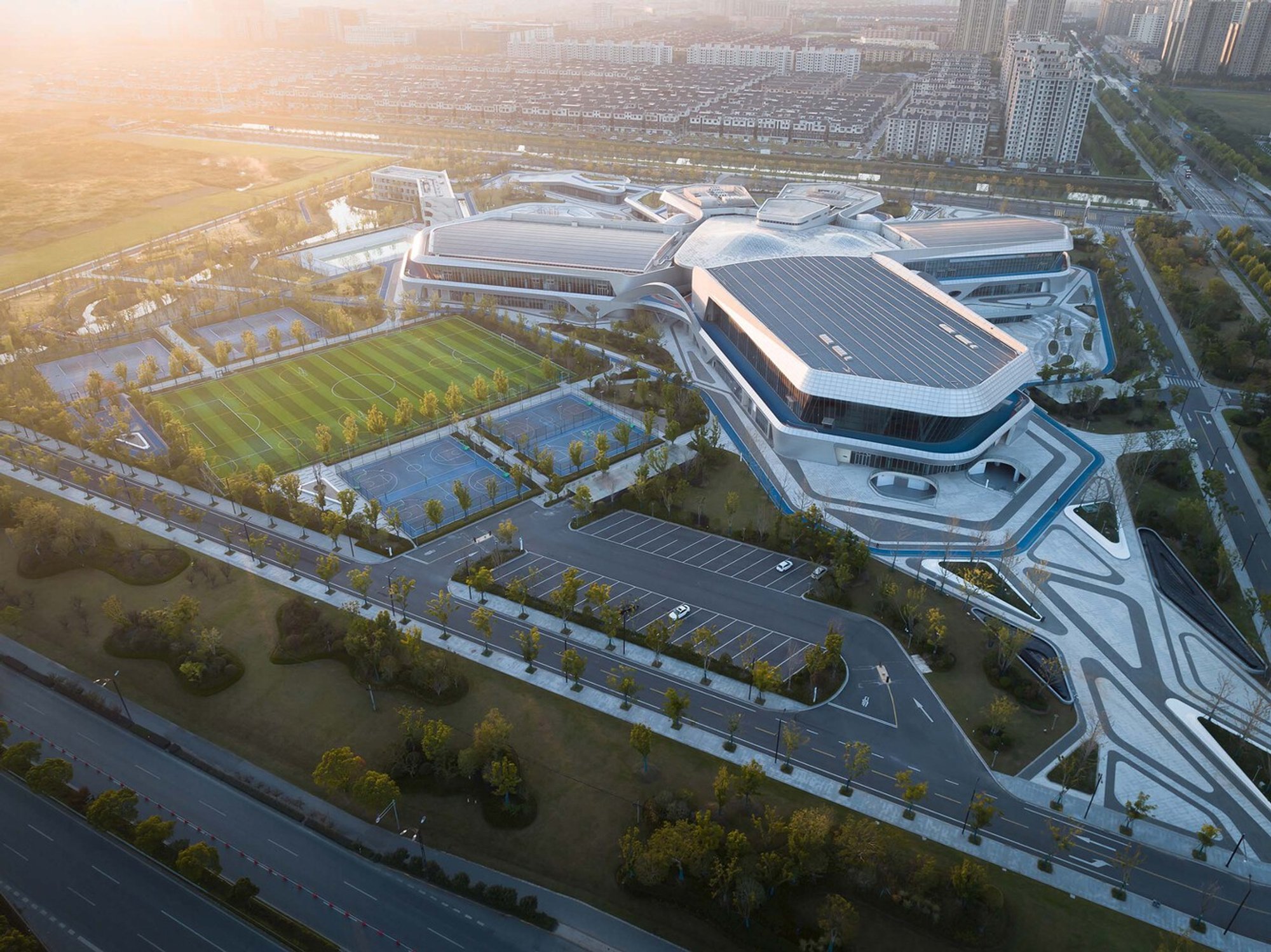 Tongxiang National Fitness Center and Li Ning Sports Park by PT Architecture Design