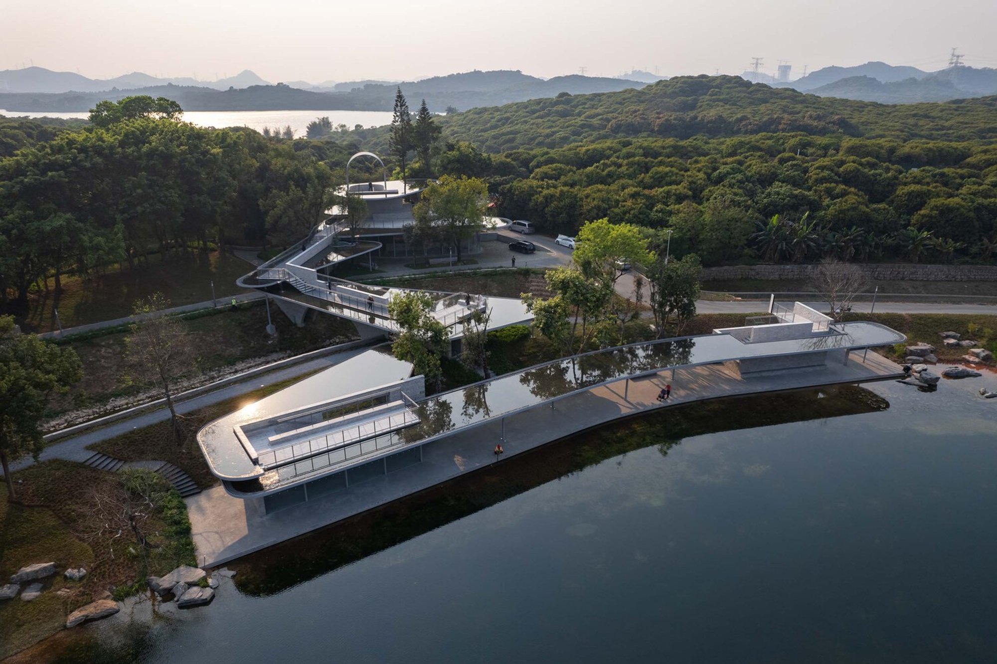 WENSHANDIESHUI Station of the XILI Lake Greenway by TJAD Original Design Studio