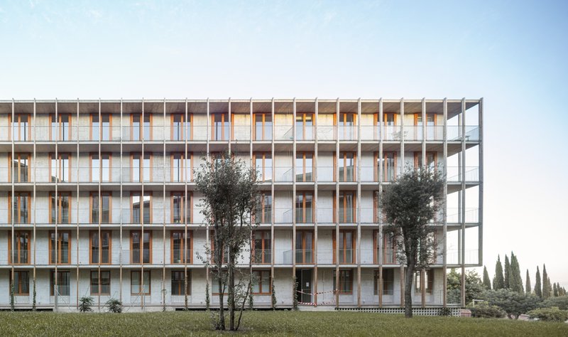 Social Housing 1737 by HARQUITECTES in Gava, Spain: an affordable residential project where economy of means becomes spatial virtue