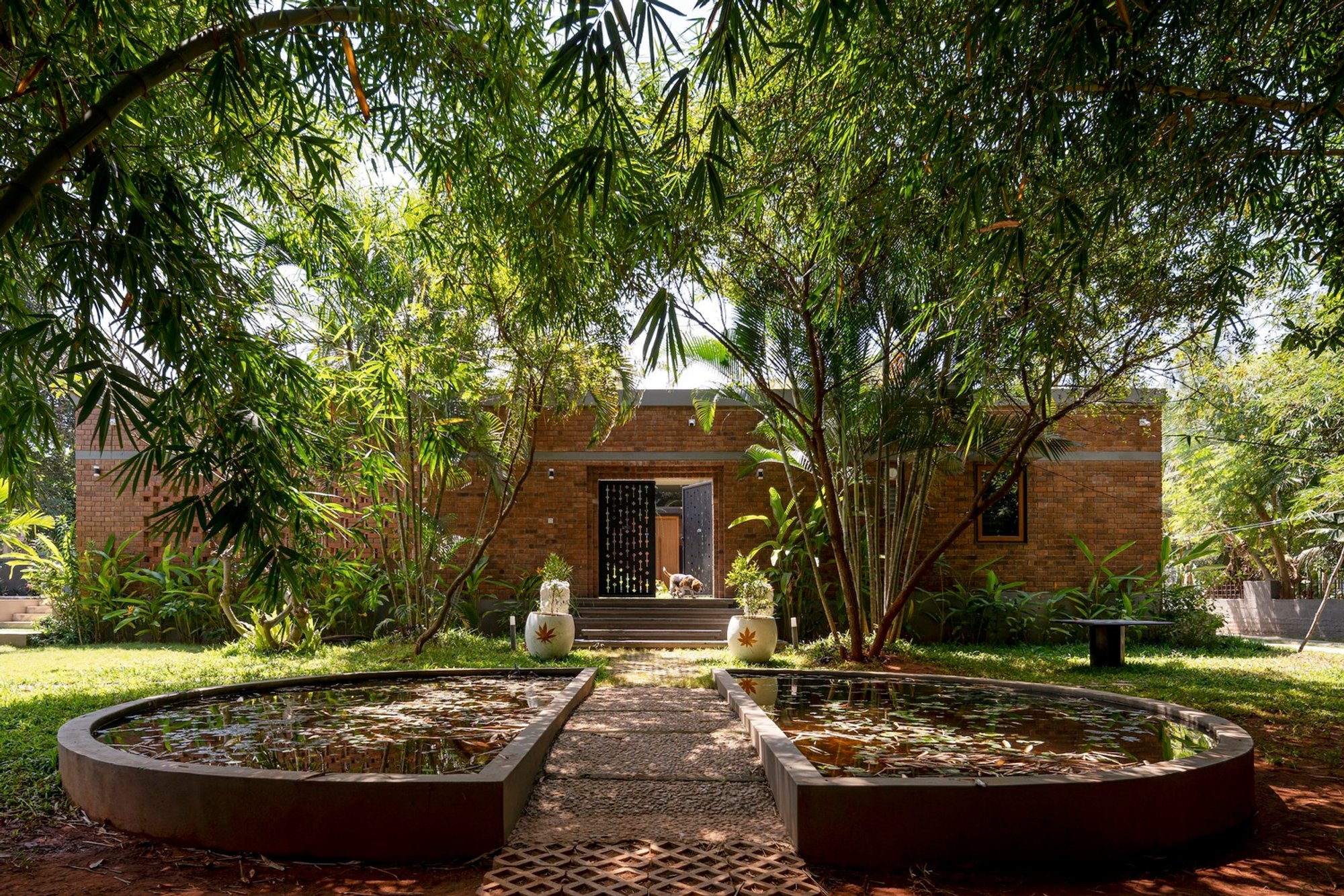 The Brick Abode by Architecture_Interspace – A Contemporary Courtyard House in Poothurai