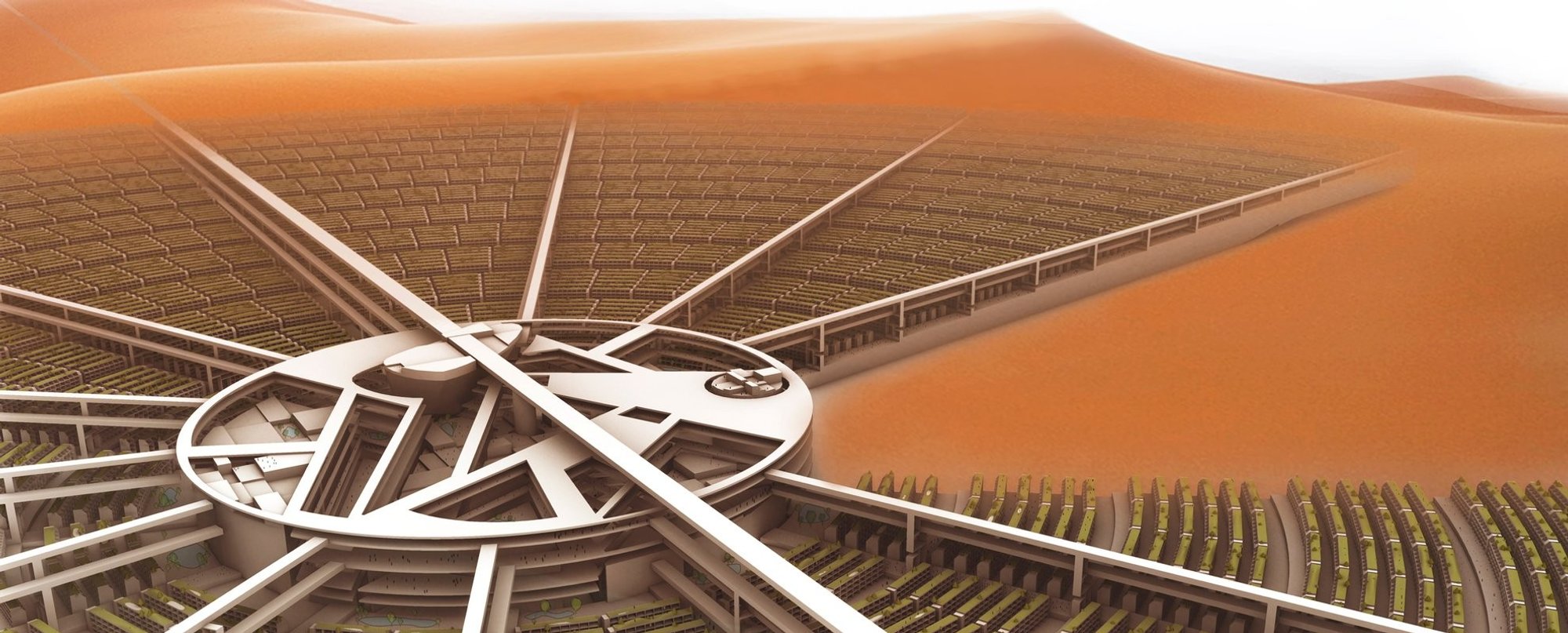 Q-City: A Vision of Sustainable Desert Architecture in the Sahara