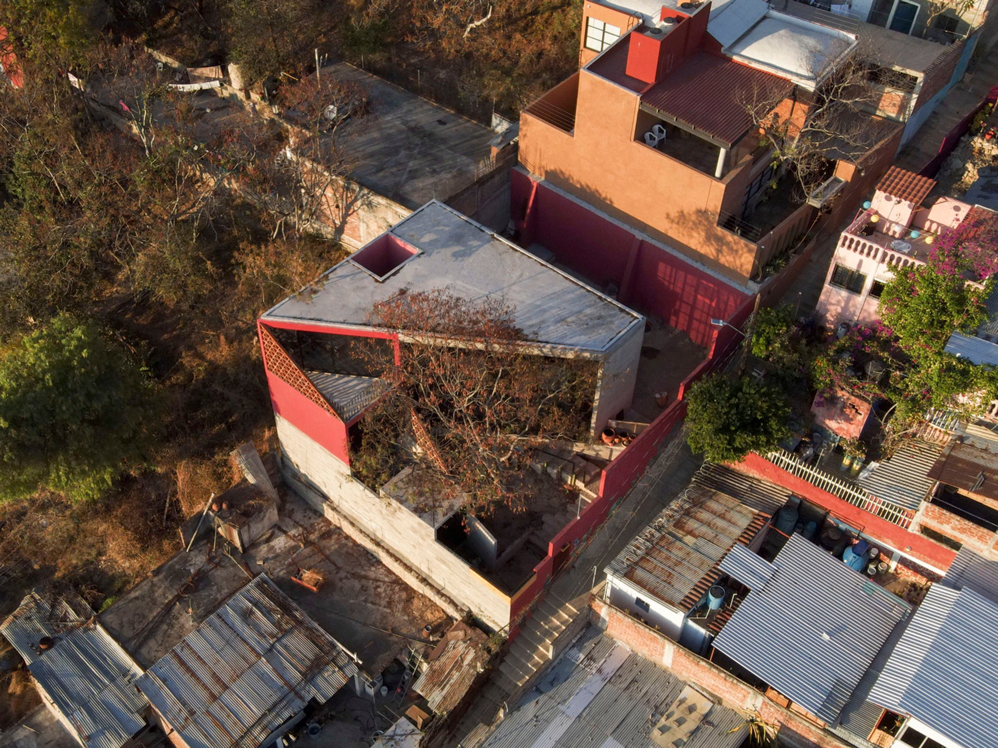 VA House: Innovative Slope-Adapted Residence in Oaxaca