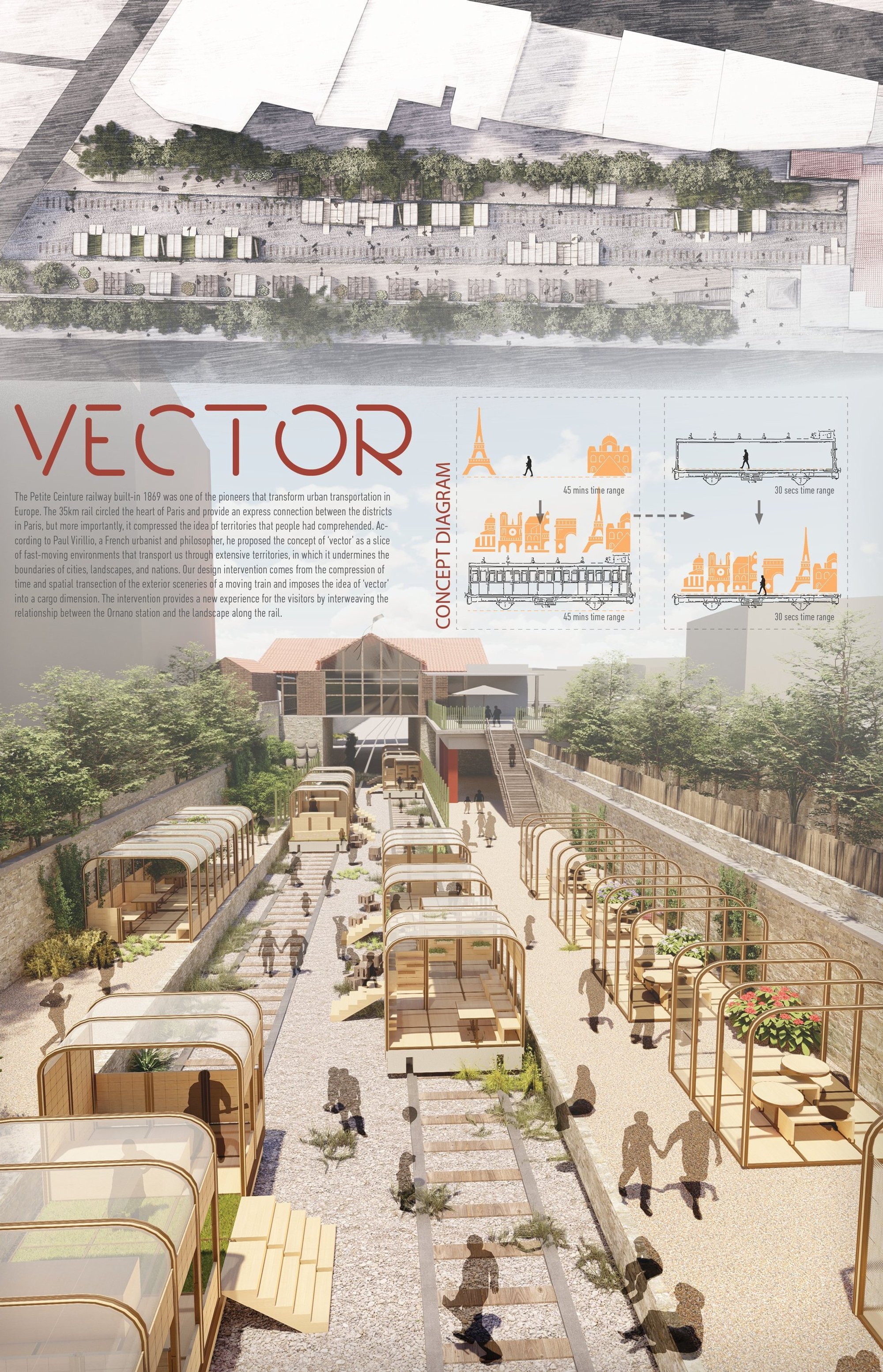 Vector: A Modular Urban Design Intervention Reimagining Historic Railway Infrastructure