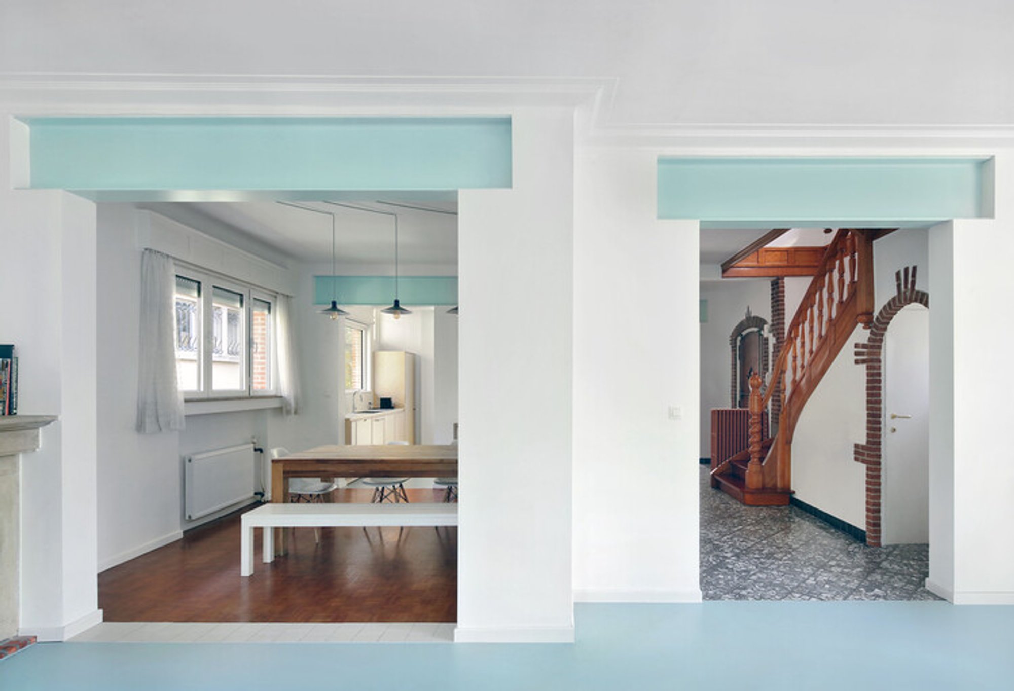 Meandering Furniture Villa Renovation by Atelier Tom Vanhee