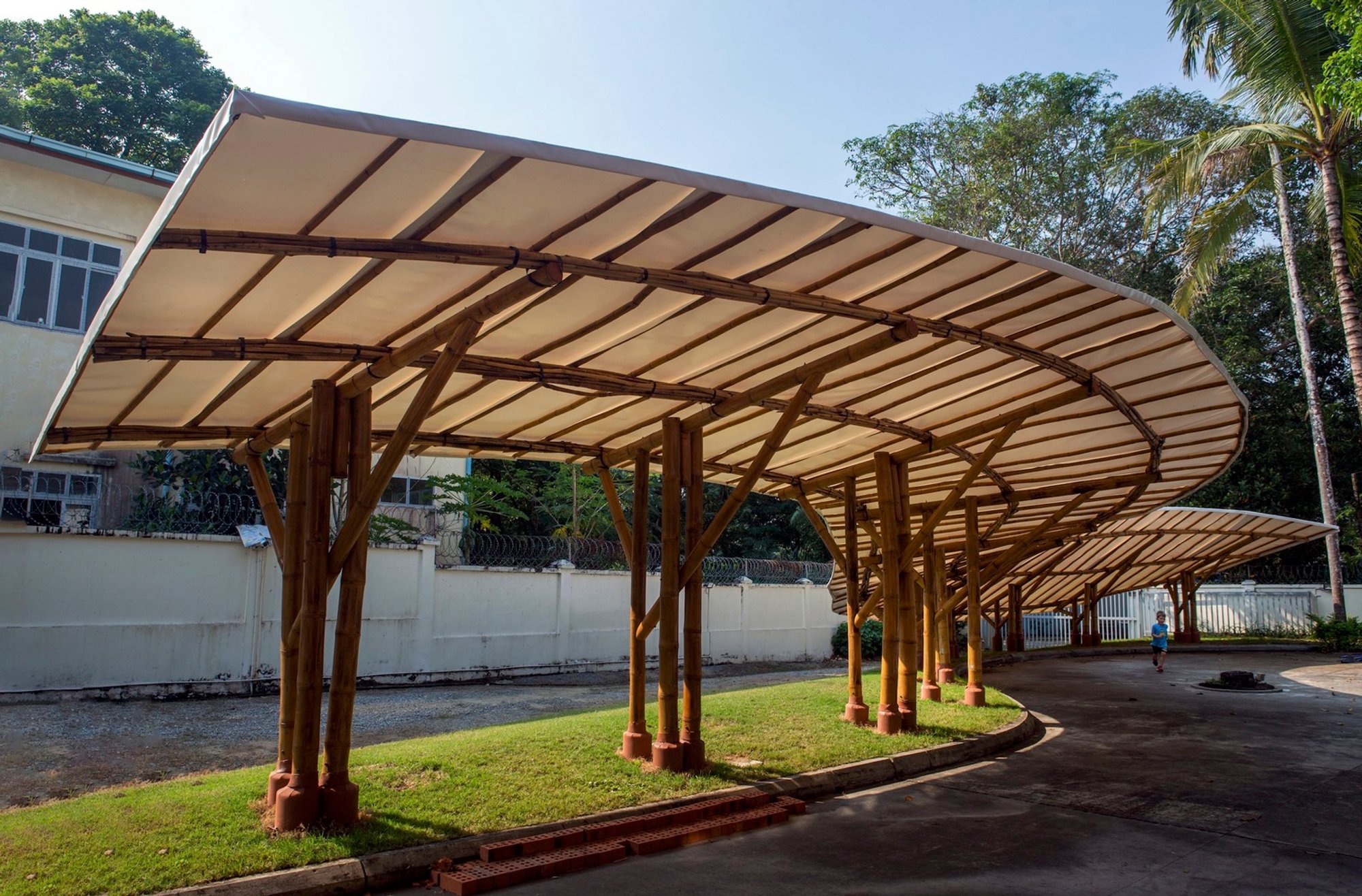 Shade School Playground Pavilion by Blue Temple
