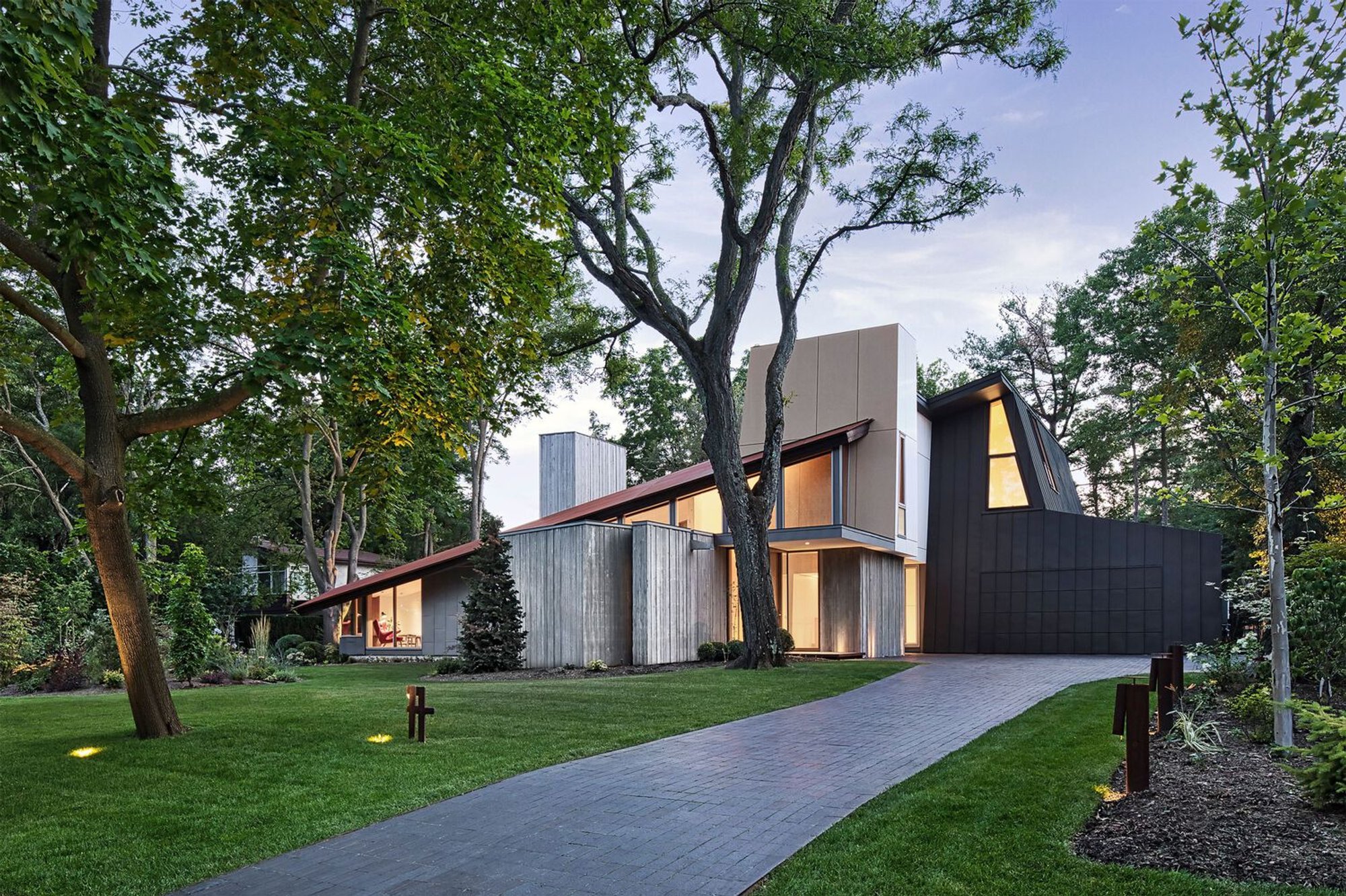 Dove Cottage by AGATHOM Co. A Pavilion-Based House Immersed in Nature