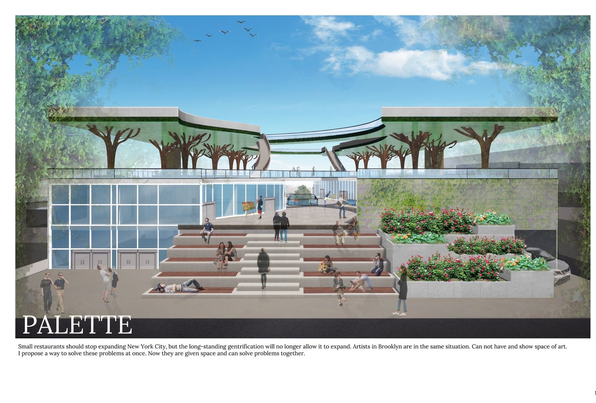 Palette: A Mixed-Use Architecture Project Blending Food, Art, and Community in Greenpoint, Brooklyn