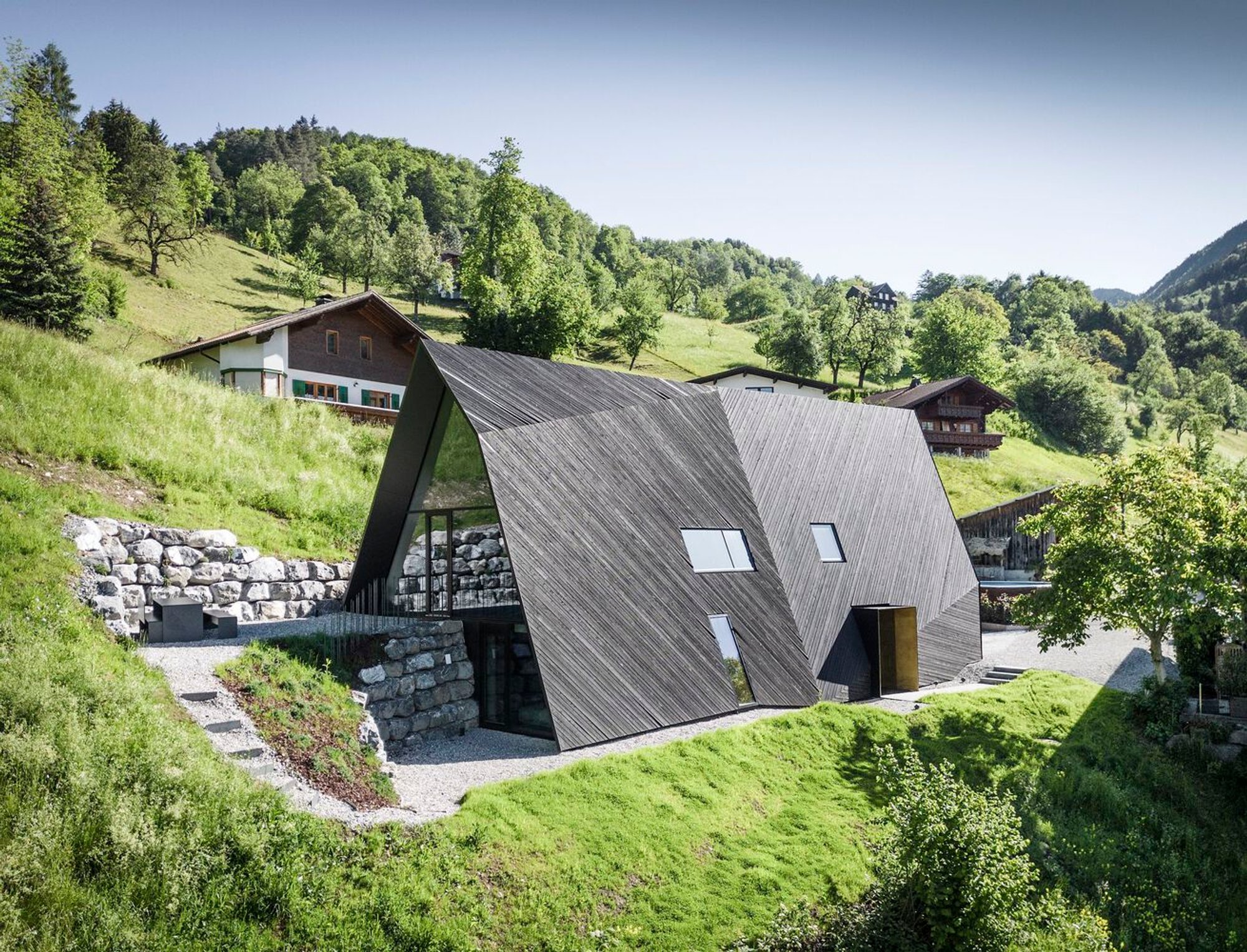 VA House in Weiler, Austria: A Contemporary Alpine A-Frame by Sebastian David Büscher