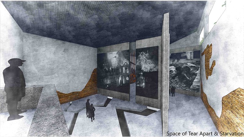 A spiraling form rises upward, symbolizing renewal and the power of agency.