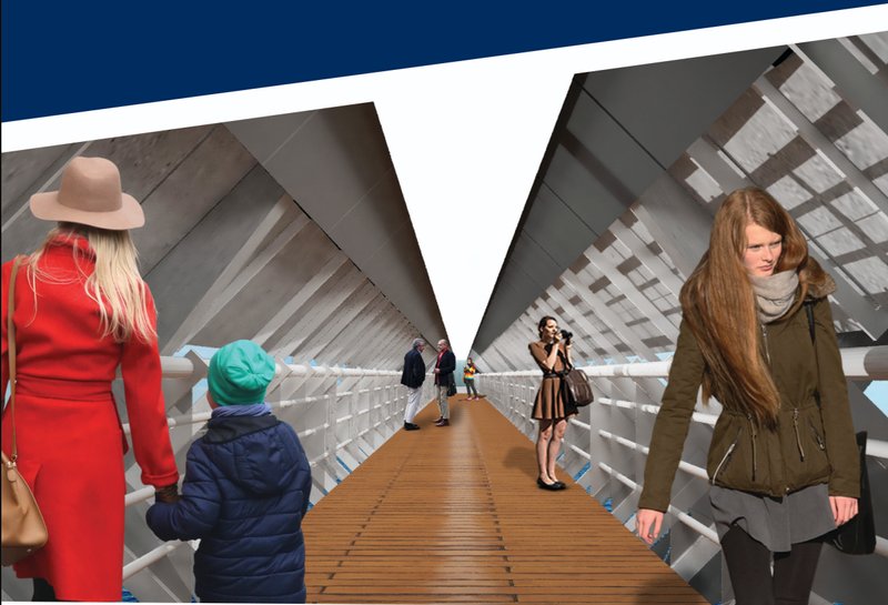 A dynamic interior promenade filters daylight through angular frames, enhancing spatial rhythm and user experience.