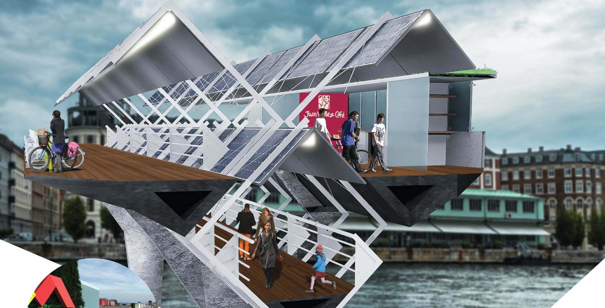 Copenhagen Link: A Sustainable Pedestrian and Bicycle Bridge for the Future of Urban Mobility