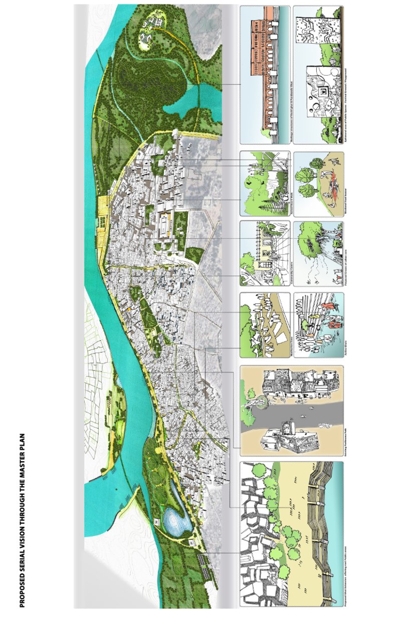 A comprehensive riverfront-led master plan reconnecting Vrindavan’s historic core with the Yamuna through ecological restoration and pedestrian networks.
