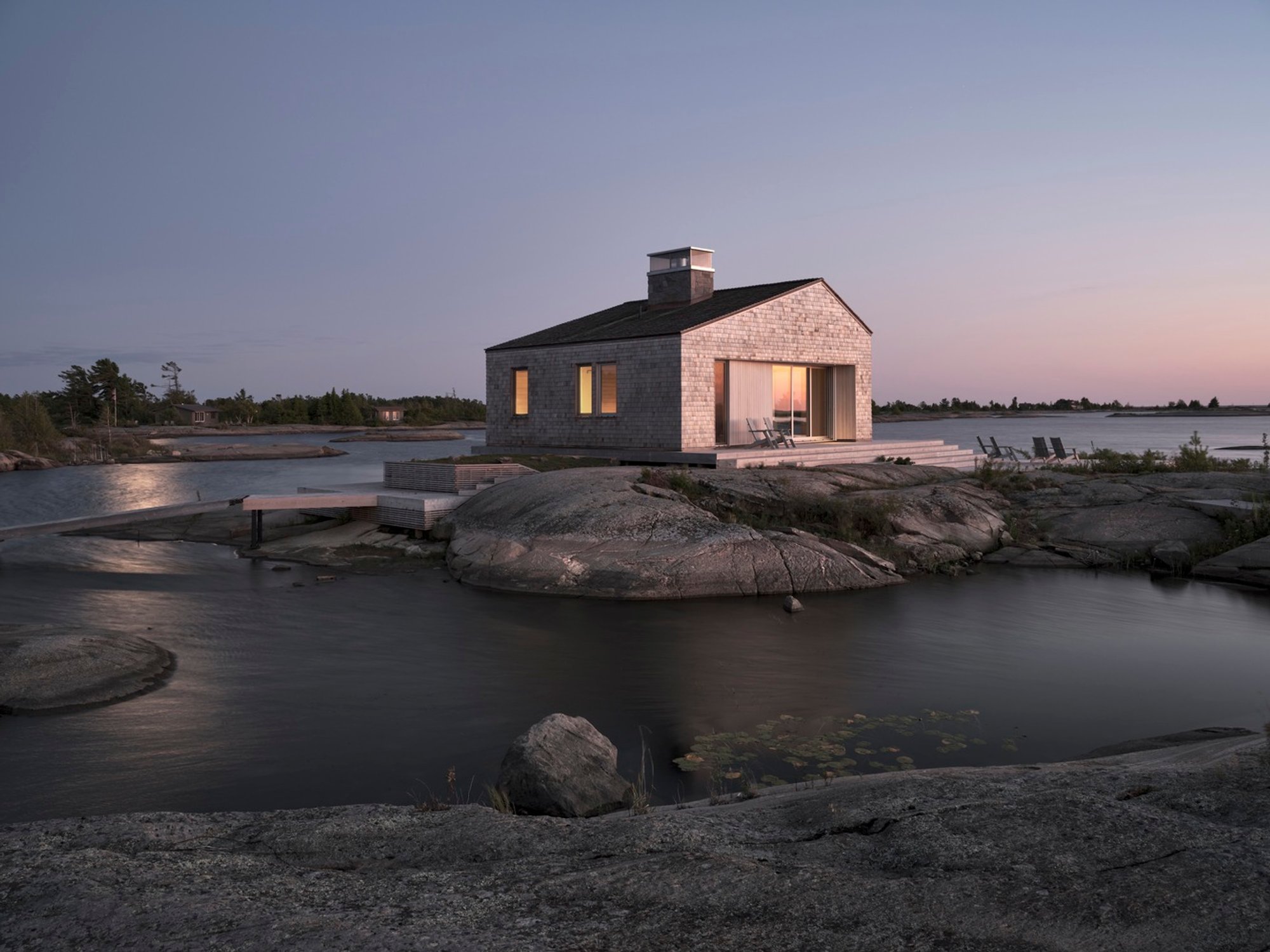 Whistling Wind Island by Akb Architects – Sustainable Waterfront Cottage in Pointe au Baril, Canada