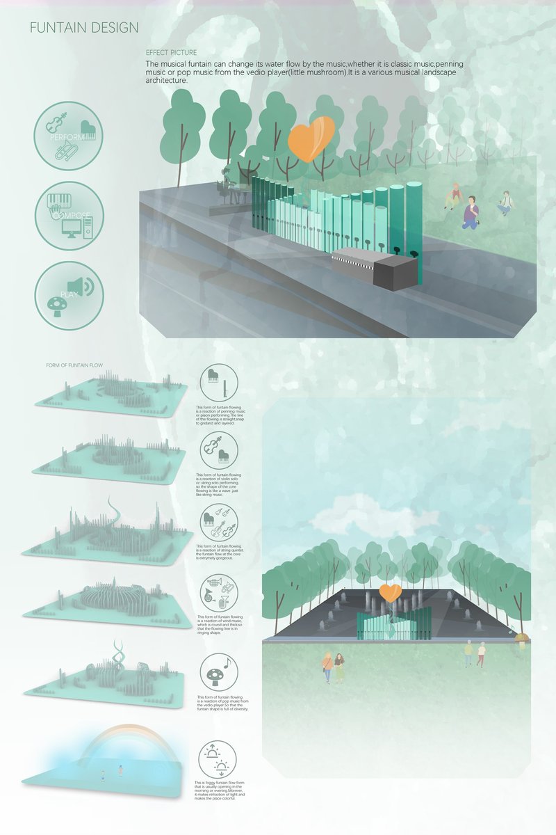 An interactive water installation where sound transforms flow patterns into a dynamic public experience.