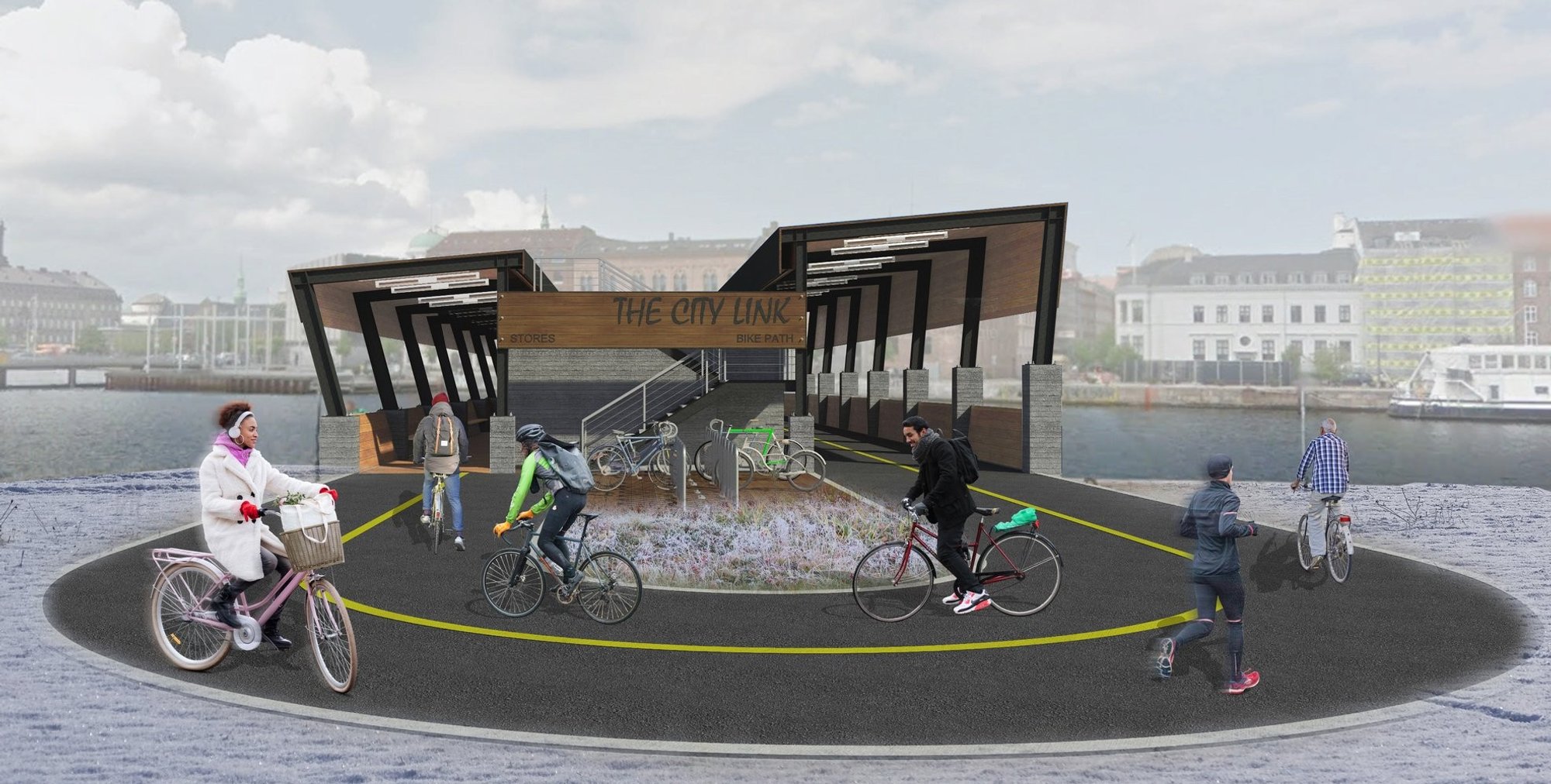 Urban Stitch: A Sustainable Urban Bridge Redefining Public Space in Copenhagen