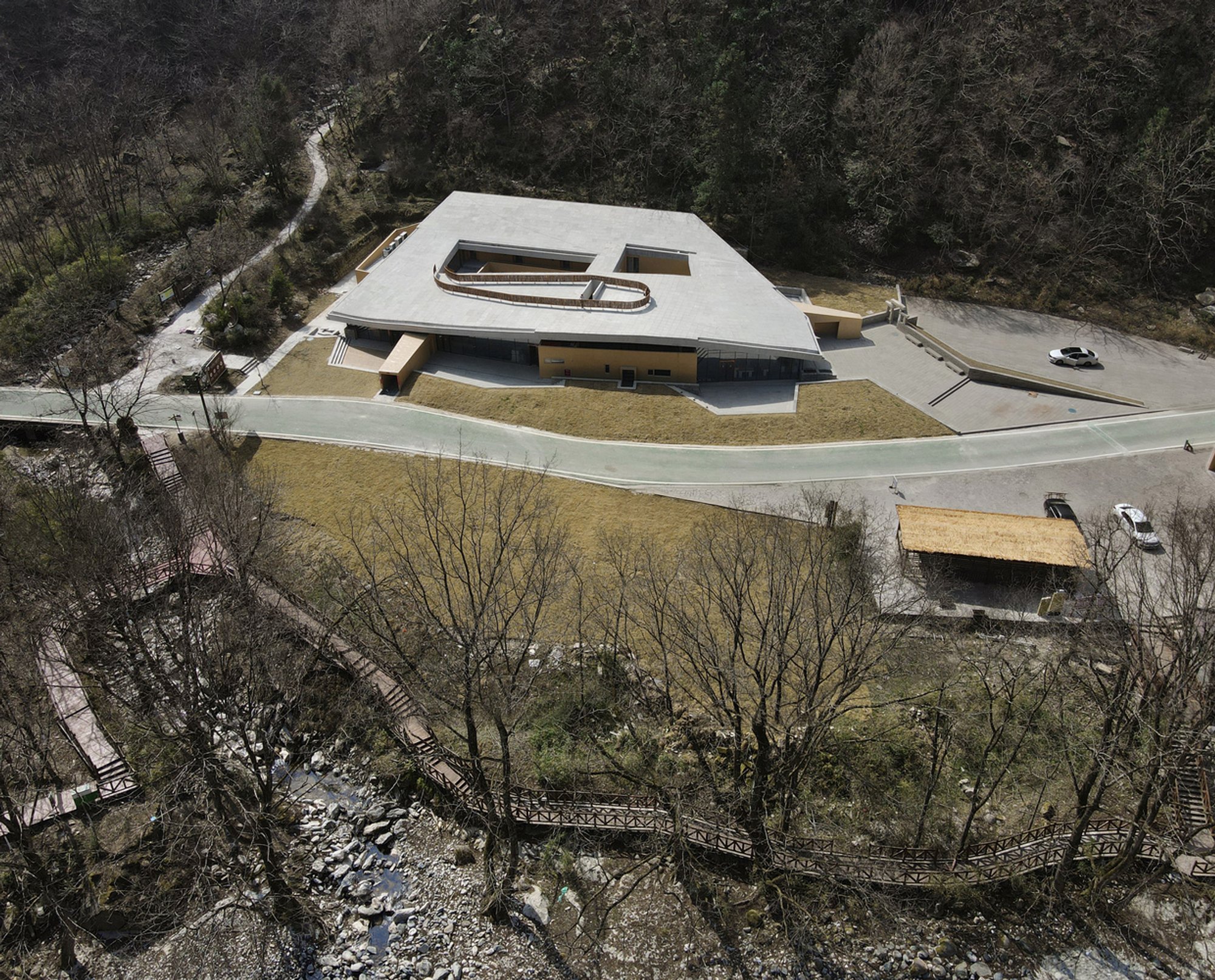 The Nature Education Center of Tangjiahe by CLAB Architects