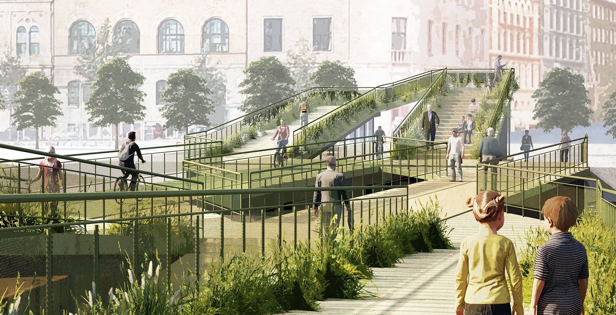 The Green Bridge: Sustainable Urban Bridge Architecture in Copenhagen