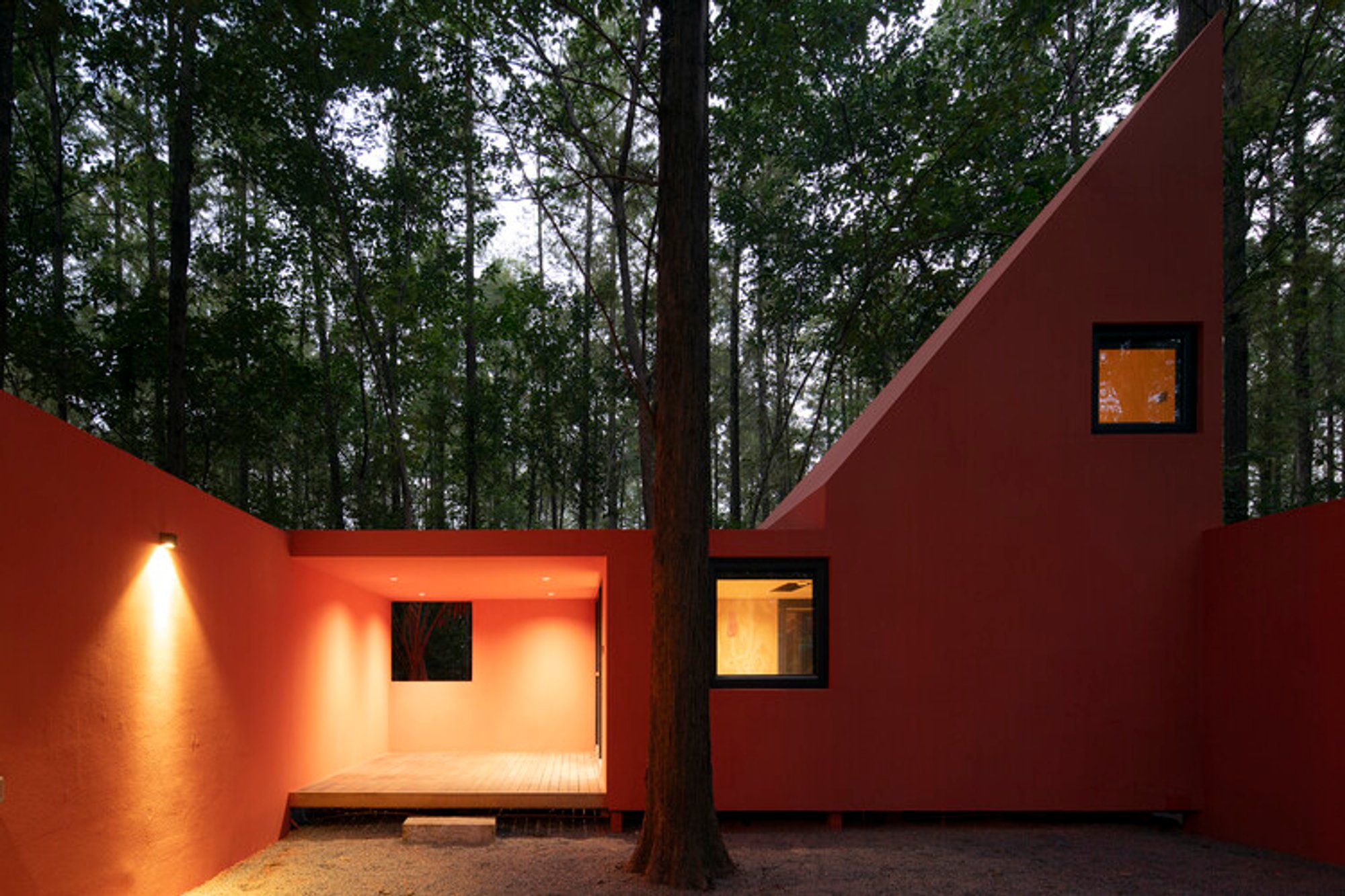 Red Cabin by Wiki World + Advanced Architecture Lab
