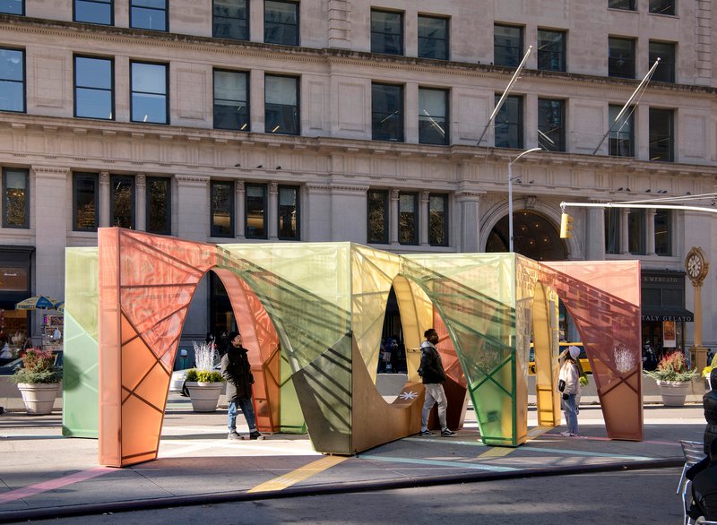 Interwoven Installation by Atelier Cho Thompson: A Vibrant Public Art Experience in New York City